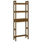 vidaXL Toilettenregal Honigbraun 63x26x171 cm Massivholz Kiefer