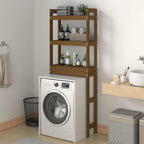 vidaXL Toilettenregal Honigbraun 63x26x171 cm Massivholz Kiefer