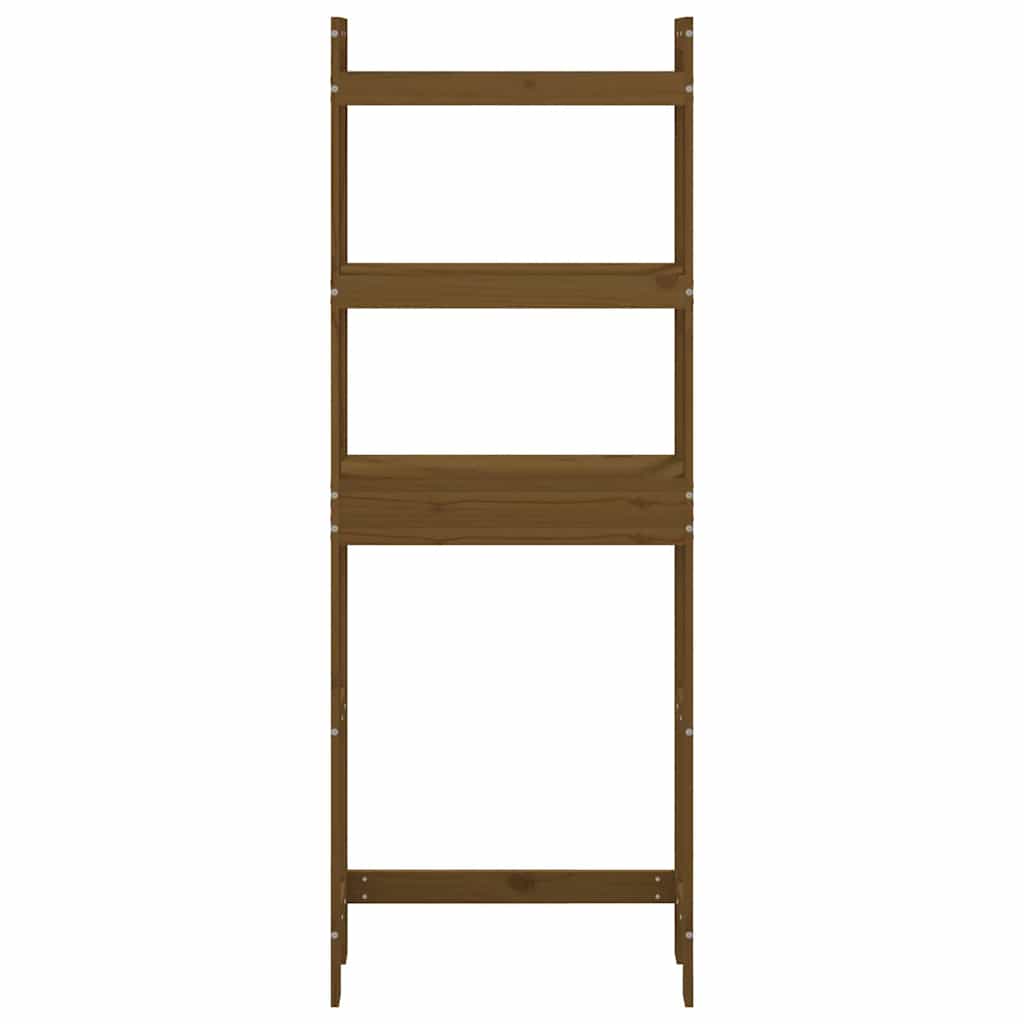 vidaXL Toilettenregal Honigbraun 63x26x171 cm Massivholz Kiefer
