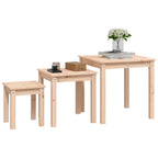 vidaXL Satztische 3 Stk. Massivholz Kiefer