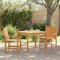 vidaXL Garten Essgruppe 3 pcs Braun Massivholz Akazie