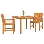 vidaXL Garten Essgruppe 3 pcs Braun Massivholz Akazie