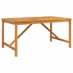 vidaXL Garten Essgruppe 7 pcs Braun Massivholz Akazie