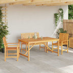 vidaXL Garten Essgruppe 4 pcs Braun Massivholz Akazie