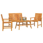 vidaXL Garten-Lounge-Set 4 pcs Braun Massivholz Akazie