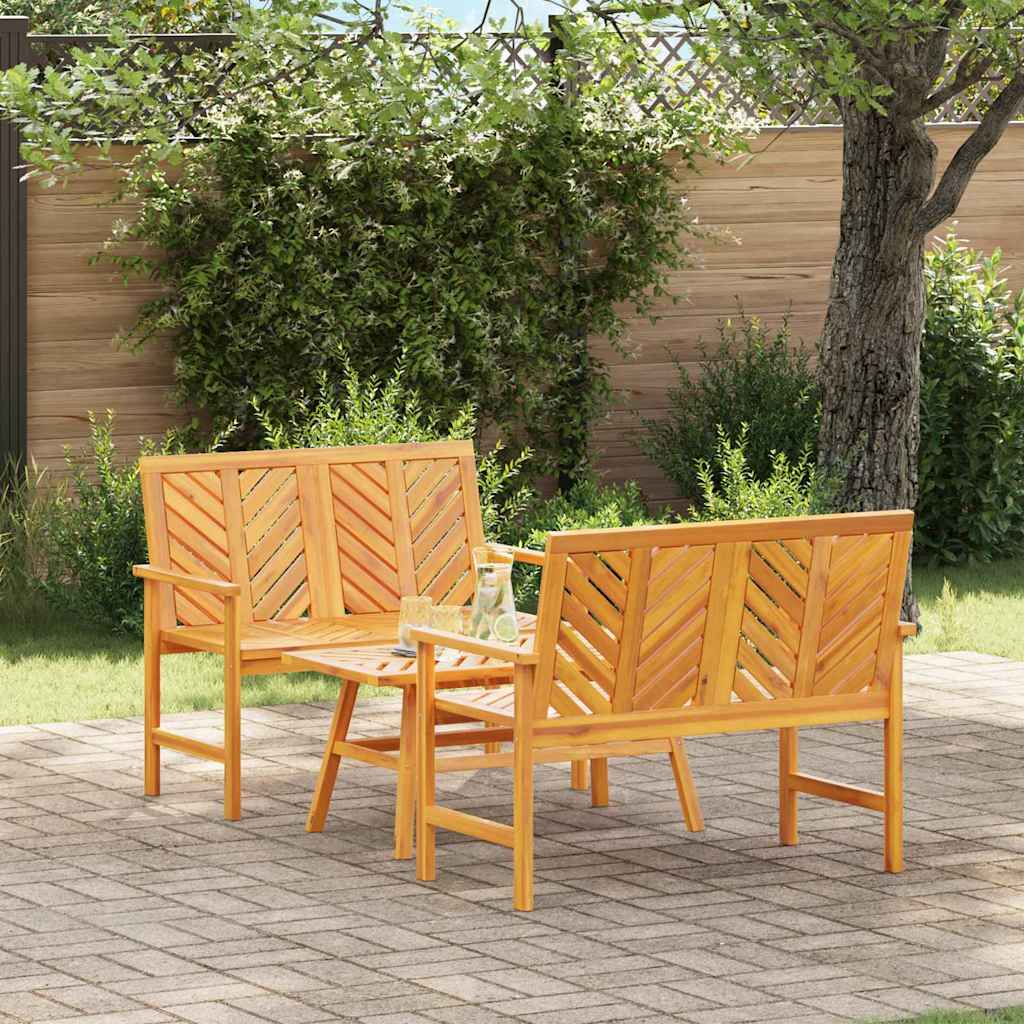vidaXL Garten-Lounge-Set 3 pcs Braun Massivholz Akazie