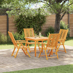 vidaXL Gartenstuhl 4 pcs Braun 57 x 72 x 109 cm Massivholz Akazie