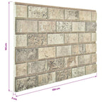 vidaXL Wandpaneele 10 pcs Sand 100 x 50 cm EPS-Schaum