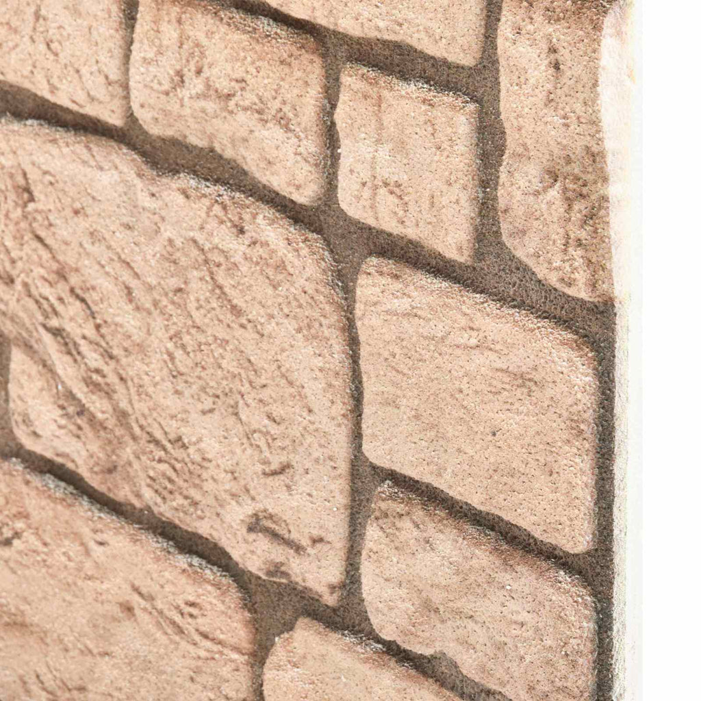vidaXL Wandpaneele 10 pcs Beige 100 x 50 cm EPS-Schaum