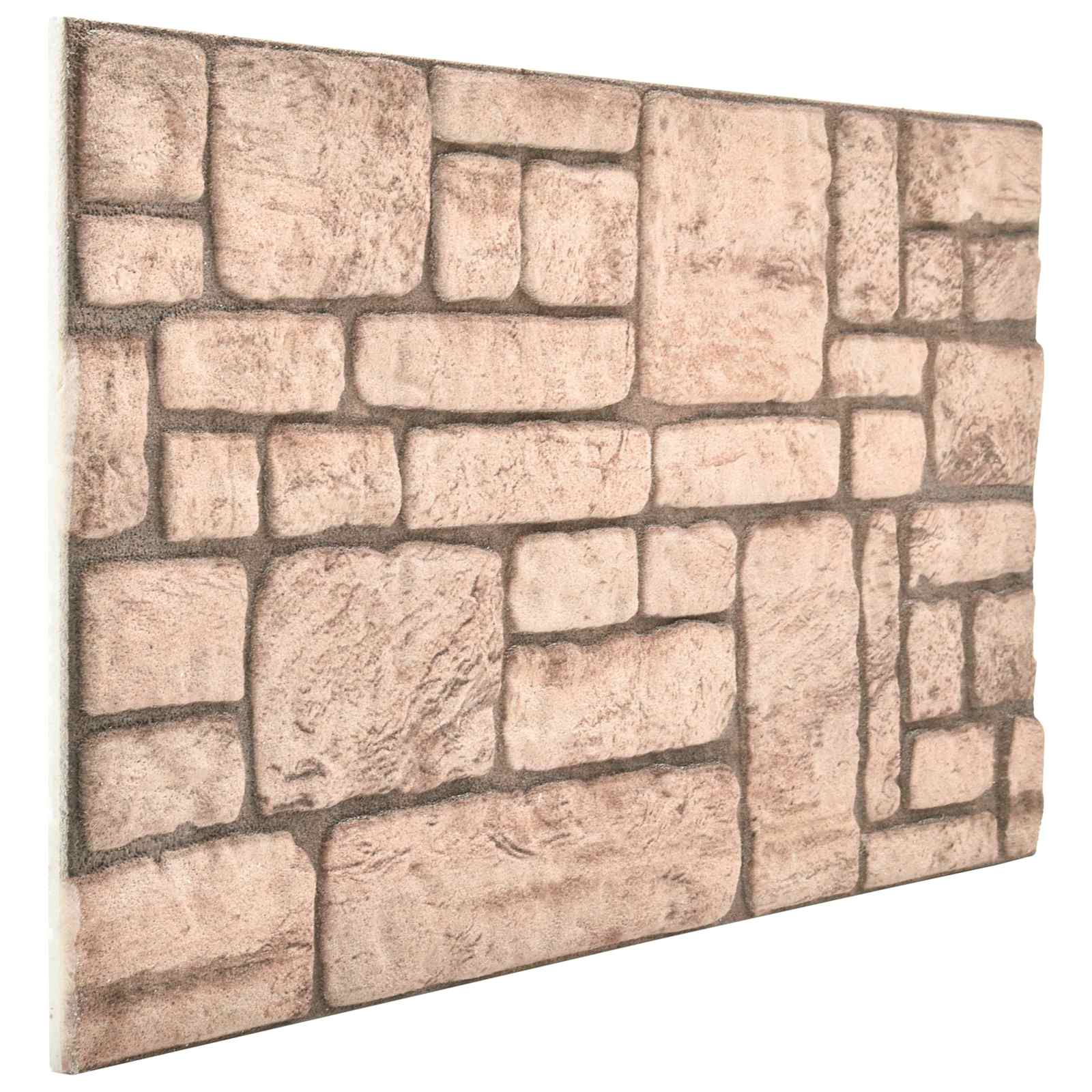 vidaXL Wandpaneele 10 pcs Beige 100 x 50 cm EPS-Schaum