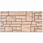 vidaXL Wandpaneele 10 pcs Beige 100 x 50 cm EPS-Schaum