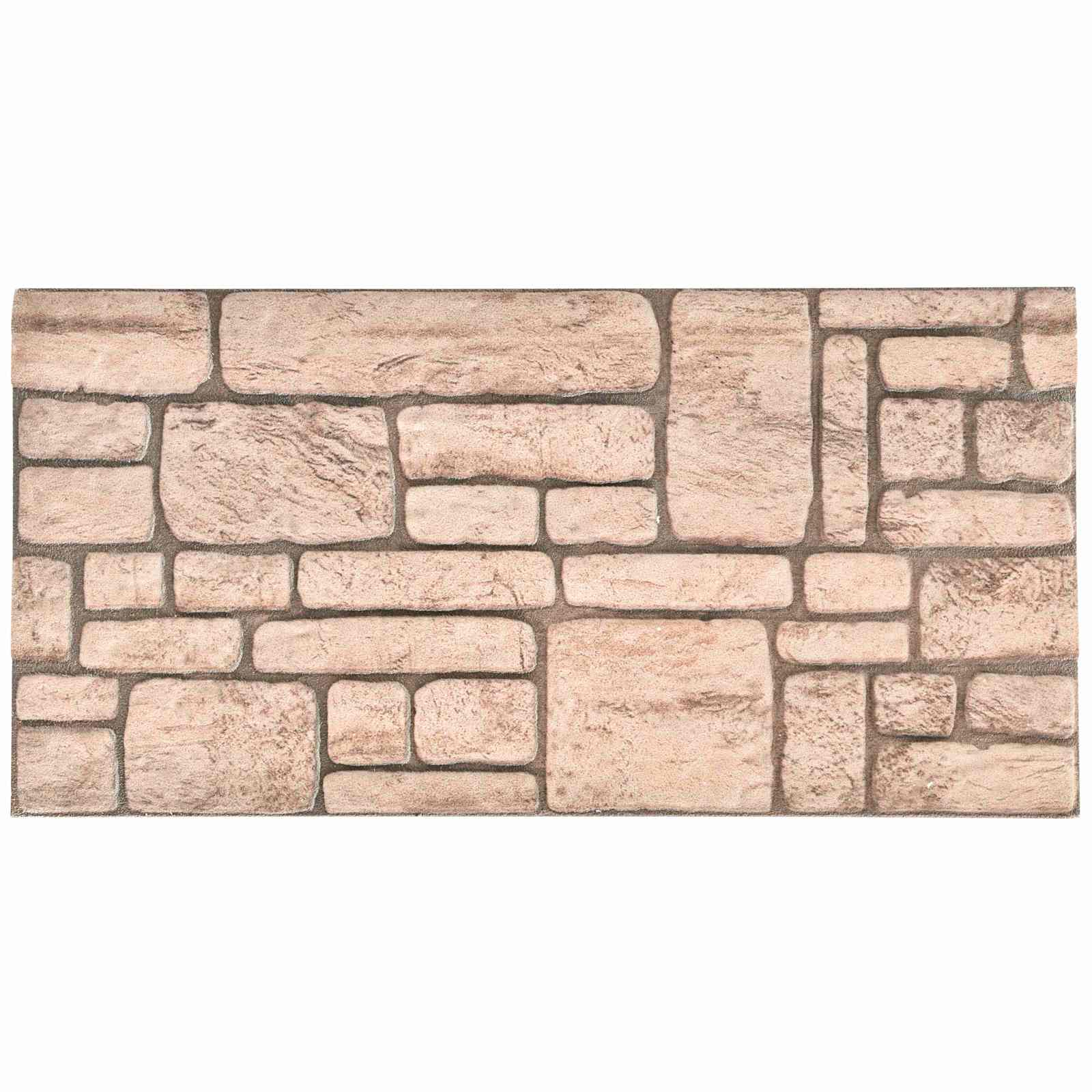 vidaXL Wandpaneele 10 pcs Beige 100 x 50 cm EPS-Schaum