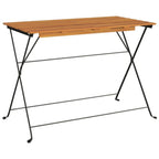 vidaXL Bistrotisch Klappbar 100x54x71 cm Massivholz Akazie und Stahl