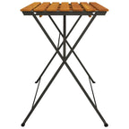 vidaXL Bistrotisch Klappbar 100x54x71 cm Massivholz Akazie und Stahl