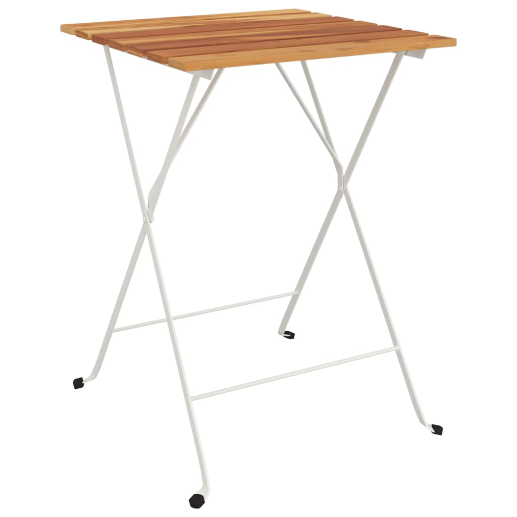 vidaXL 3-tlg. Bistro-Set Klappbar Massivholz Akazie und Stahl