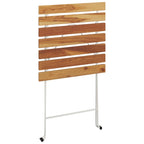 vidaXL 3-tlg. Bistro-Set Klappbar Massivholz Akazie und Stahl