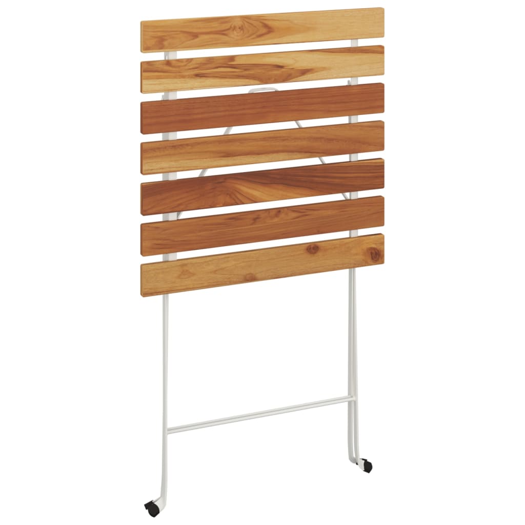 vidaXL 3-tlg. Bistro-Set Klappbar Massivholz Akazie und Stahl