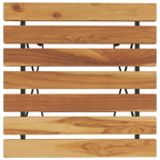 vidaXL Bistrotisch Klappbar 55x54x71 cm Massivholz Teak und Stahl