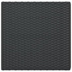 vidaXL Bistrotisch Klappbar Schwarz 55x54x71 cm Poly Rattan