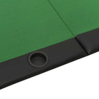vidaXL Pokertisch Klappbar 10 Spieler Grün 207x106x76 cm