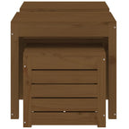vidaXL 3-tlg. Gartenbox-Set Honigbraun Massivholz Kiefer