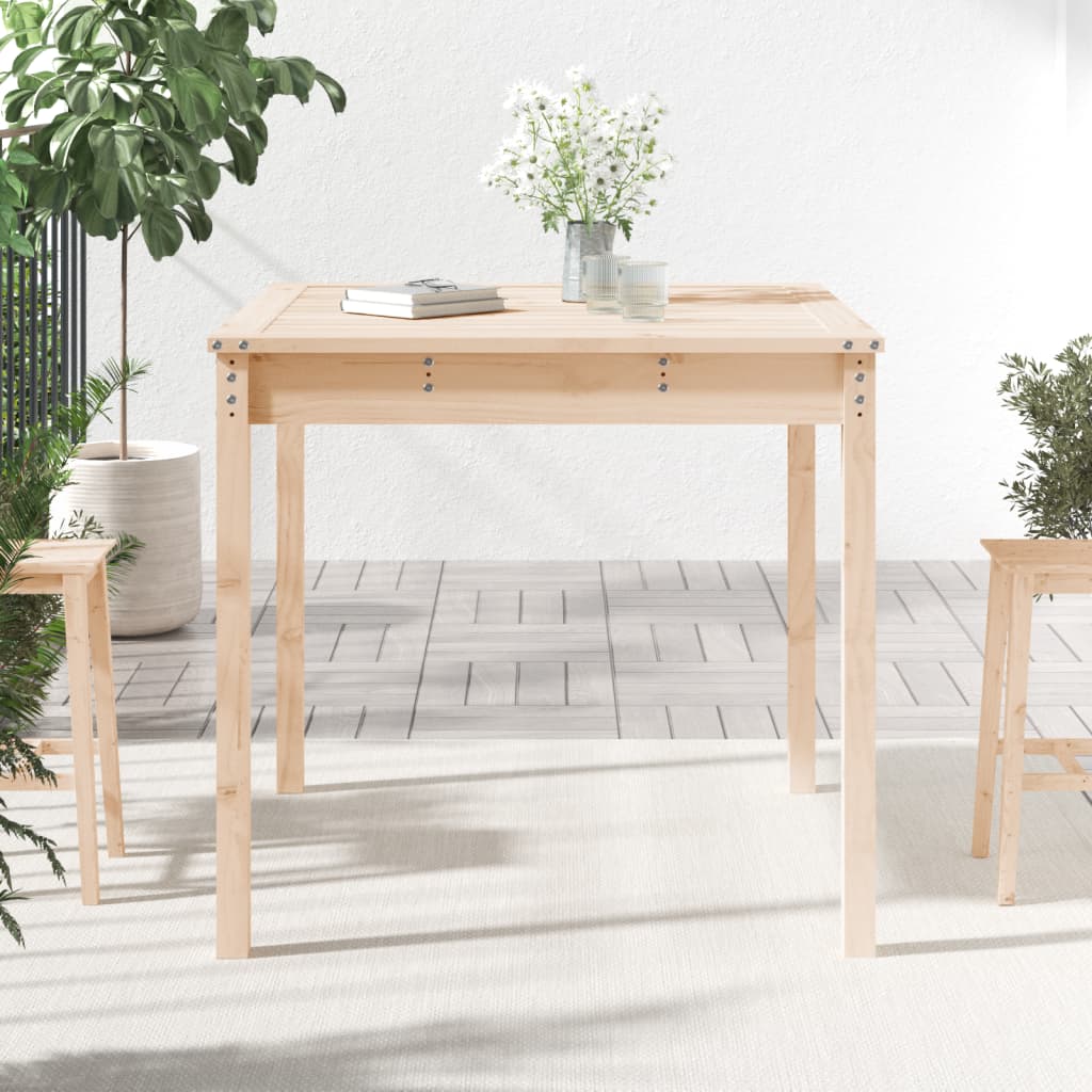 vidaXL Gartentisch 82,5x82,5x76 cm Massivholz Kiefer