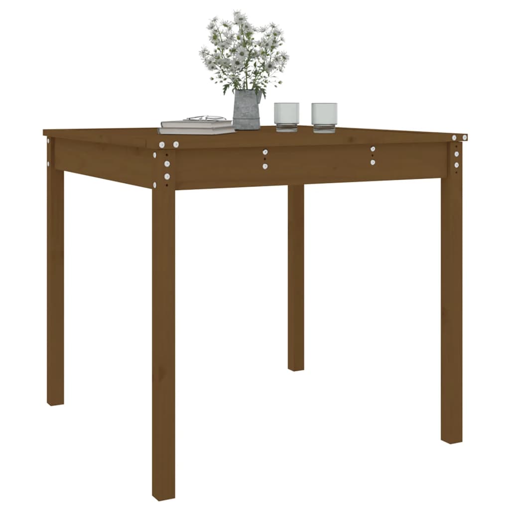vidaXL Gartentisch Honigbraun 82,5x82,5x76 cm Massivholz Kiefer