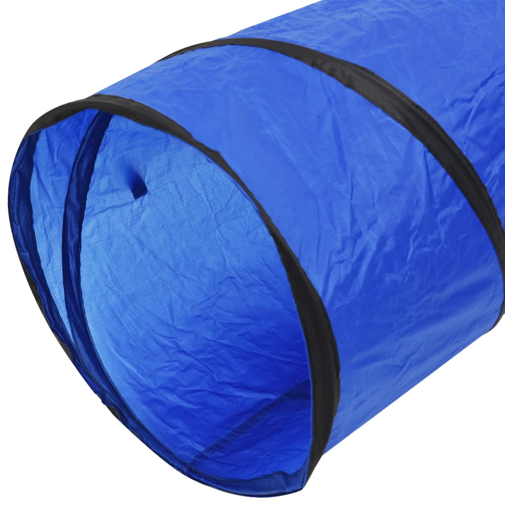 vidaXL Hundetunnel Blau Ø 40x200 cm Polyester