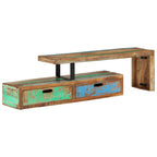vidaXL TV-Ständer (118-200) x 30 x 40 cm Massivholz Altholz