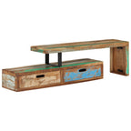 vidaXL TV-Ständer (118-200) x 30 x 40 cm Massivholz Altholz