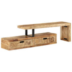 vidaXL TV-Ständer (118–200) x 30 x 40 cm Massivholz Mango