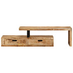 vidaXL TV-Ständer (118–200) x 30 x 40 cm Massivholz Mango