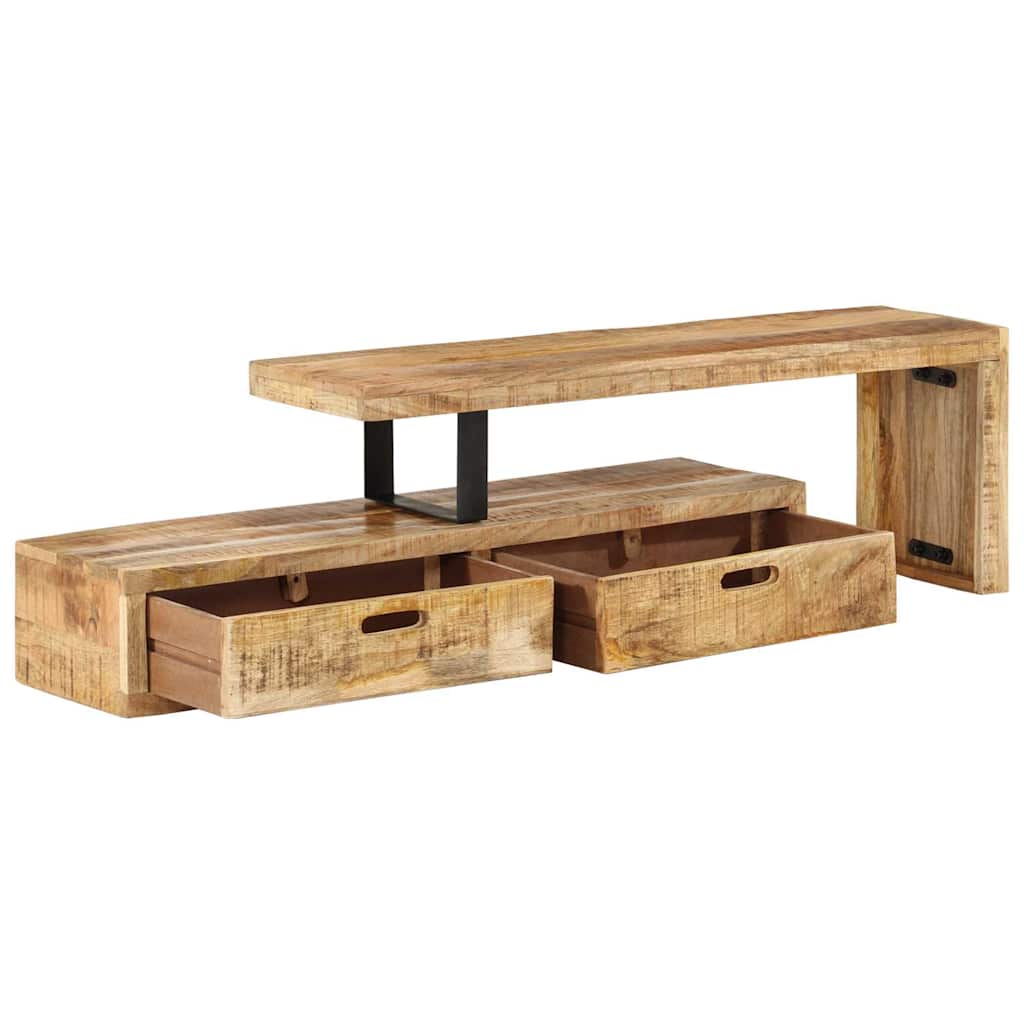 vidaXL TV-Ständer (118–200) x 30 x 40 cm Massivholz Mango
