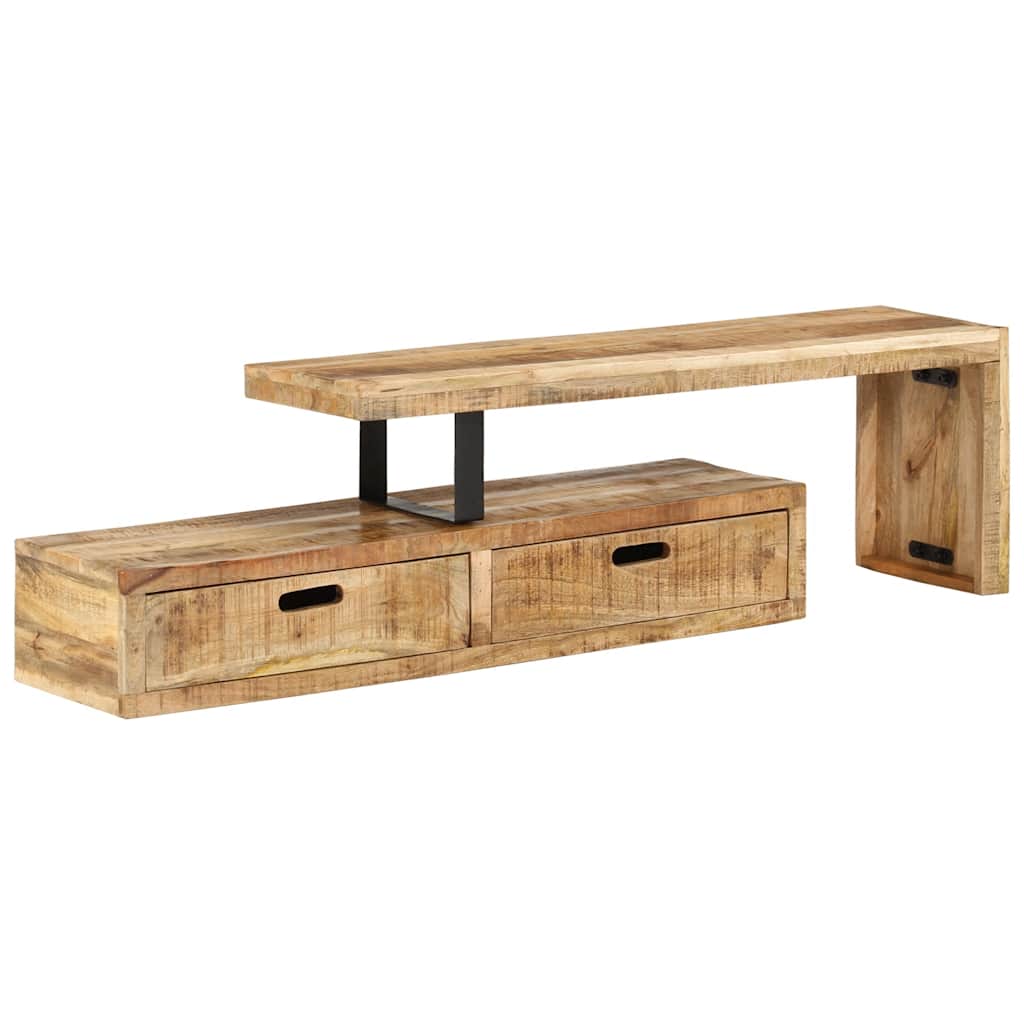 vidaXL TV-Ständer (118–200) x 30 x 40 cm Massivholz Mango