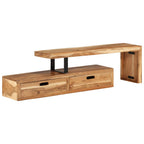 vidaXL TV-Ständer (118-200) x 30 x 40 cm Massivholz Akazie