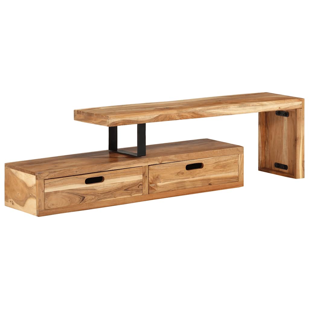 vidaXL TV-Ständer (118-200) x 30 x 40 cm Massivholz Akazie