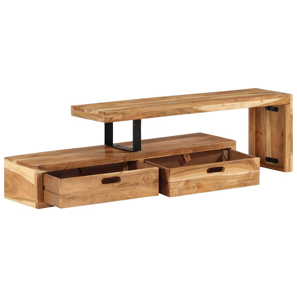 vidaXL TV-Ständer (118-200) x 30 x 40 cm Massivholz Akazie