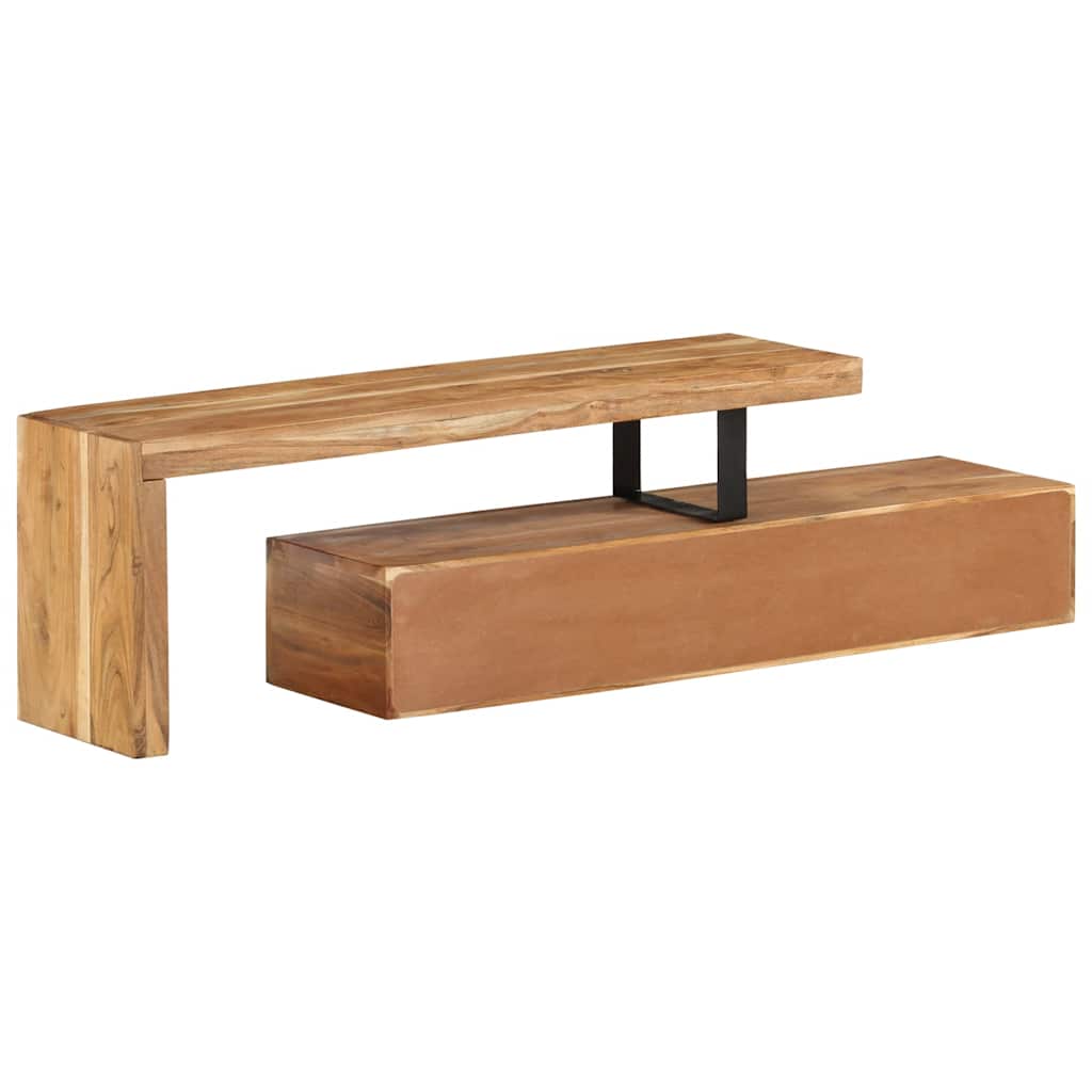 vidaXL TV-Ständer (118-200) x 30 x 40 cm Massivholz Akazie