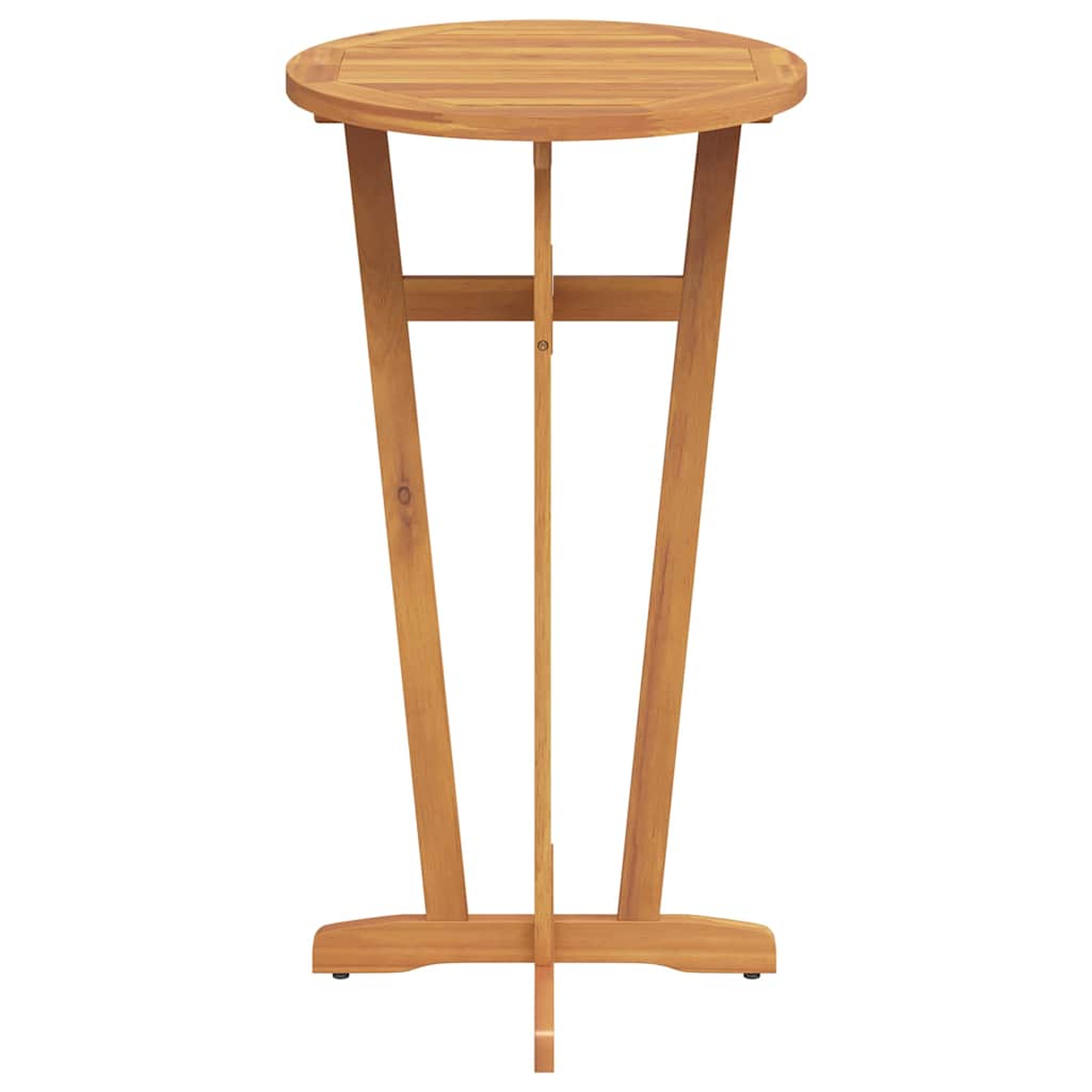 vidaXL Garten-Bartisch Ø60x105 cm Massivholz Akazie