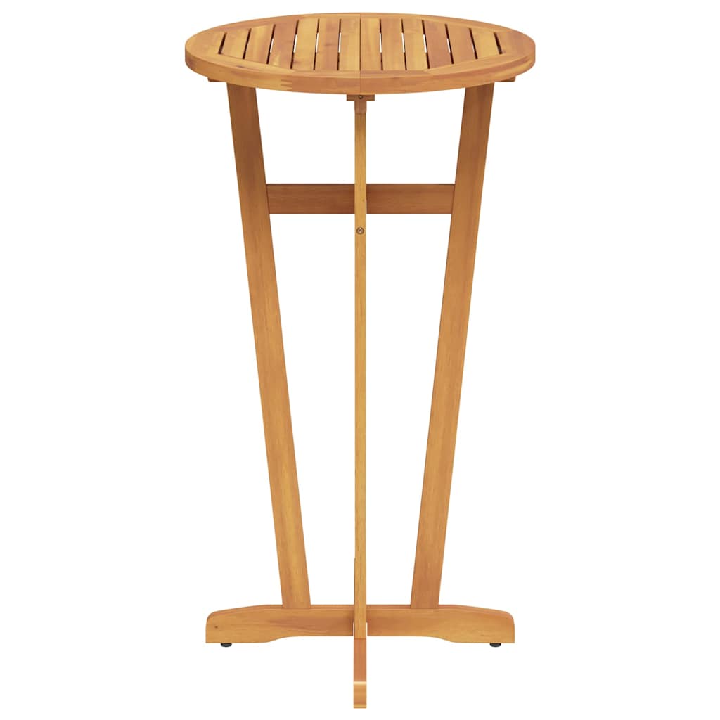 vidaXL Garten-Bartisch Ø60x105 cm Massivholz Akazie