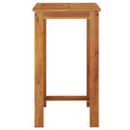 vidaXL Garten-Bartisch 60x60x105 cm Massivholz Akazie