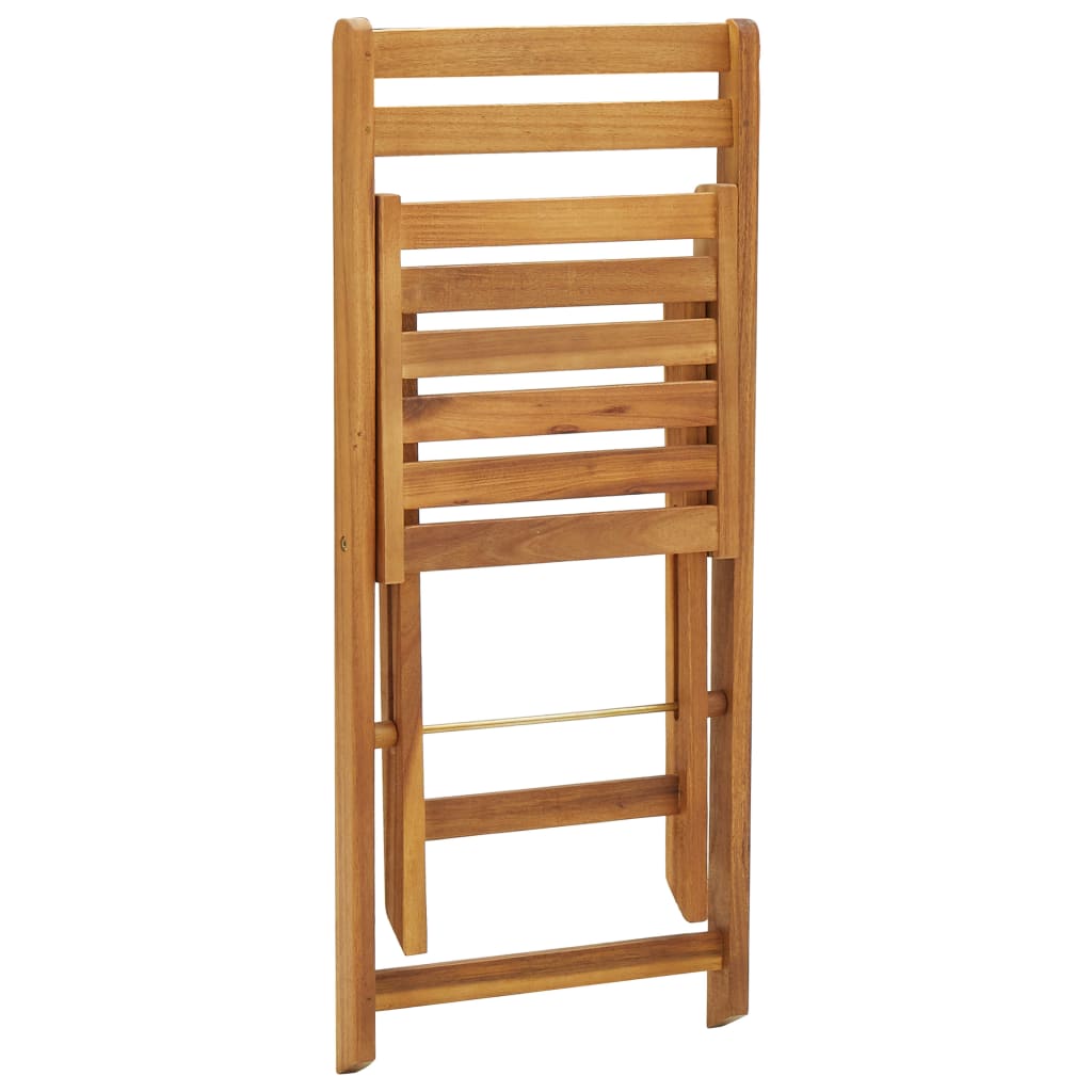 vidaXL 3-tlg. Bistro-Set Klappbar Massivholz Akazie
