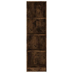 vidaXL Bücherregal 4 Fächer Räuchereiche 40x24x143 cm Holzwerkstoff