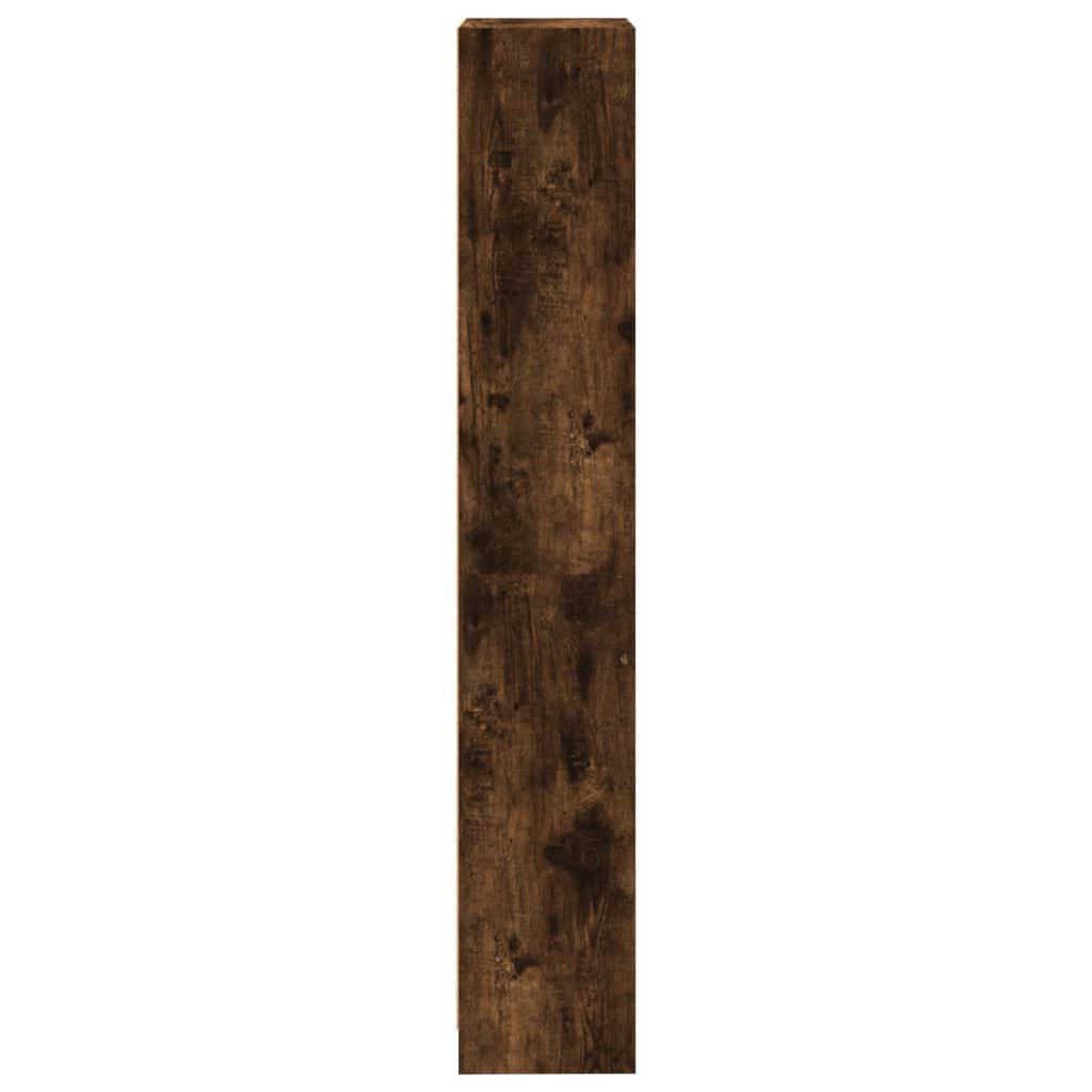 vidaXL Bücherregal 4 Fächer Räuchereiche 40x24x143 cm Holzwerkstoff