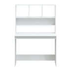 vidaXL Schreibtisch mit Regal Weiß 102x45x148 cm Holzwerkstoff