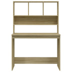 vidaXL Schreibtisch mit Regal Sonoma-Eiche 102x45x148 cm Holzwerkstoff