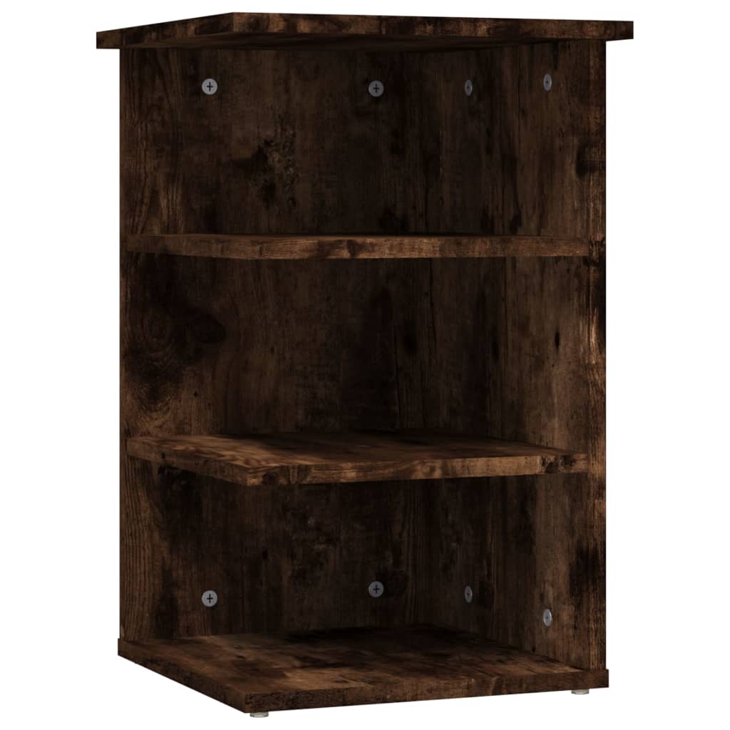 vidaXL Beistellregal Räuchereiche 35x35x55 cm Holzwerkstoff