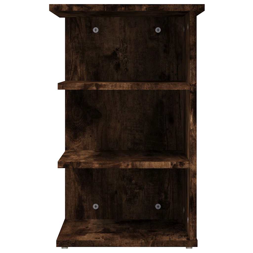 vidaXL Beistellregal Räuchereiche 35x35x55 cm Holzwerkstoff