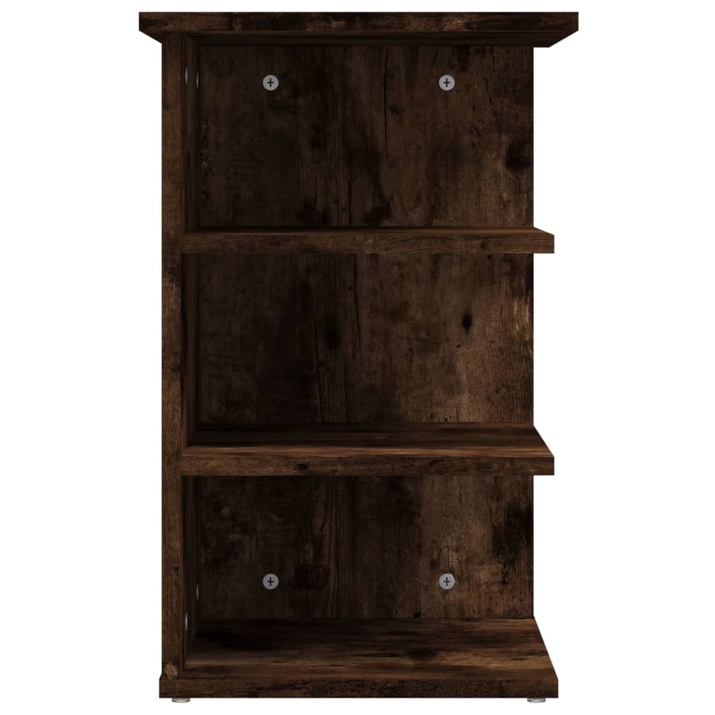 vidaXL Beistellregal Räuchereiche 35x35x55 cm Holzwerkstoff