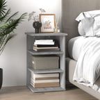 vidaXL Beistellregal Grau Sonoma 35x35x55 cm Holzwerkstoff